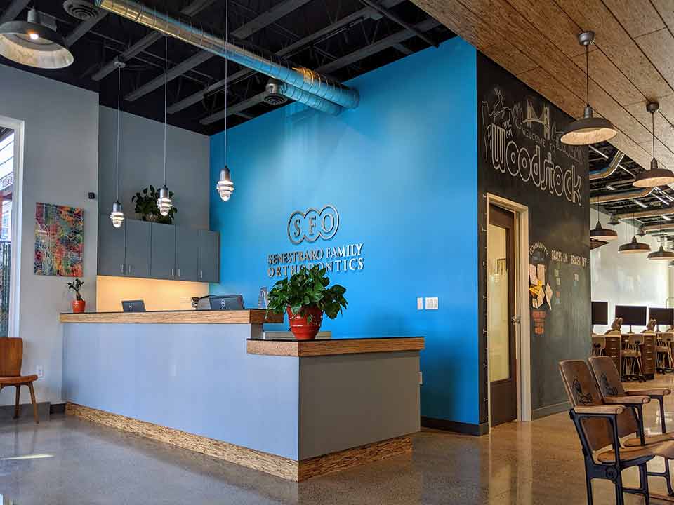 Senestraro front desk area